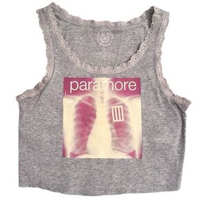 Handmade Reworked Paramore graphic tank top